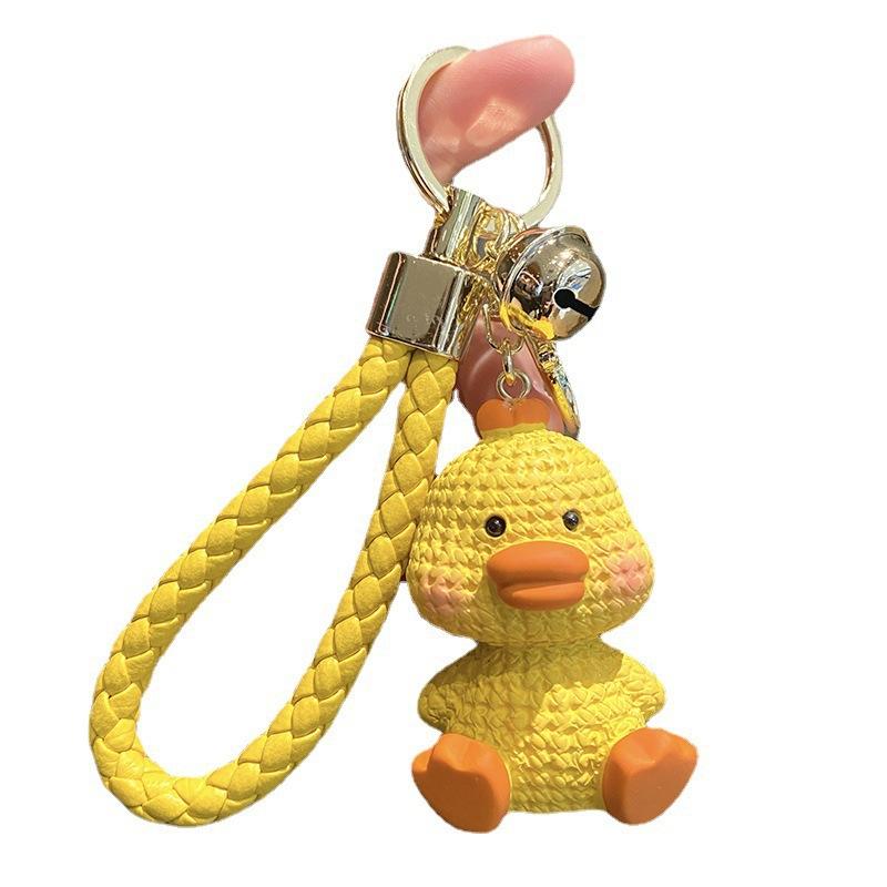 Cartoon Cute Pig Exquisite Small Animal Keychain Wool Emotional Couple Doll Bag Pendant Car Keyring Female