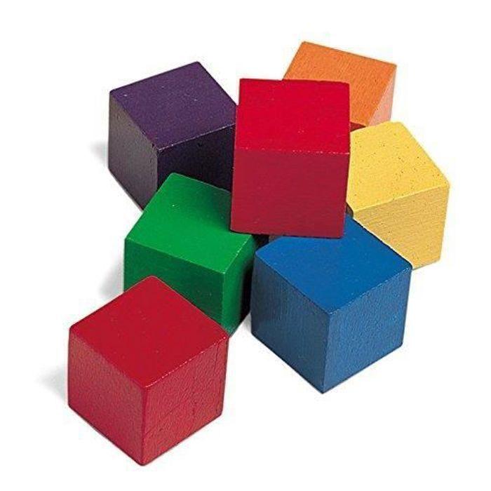 Learning Resources Wooden Color Cubes