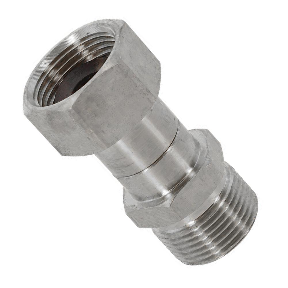 Stainless Steel Pressure Washer Swivel Connector M22 15mm Hose Fitting for High Pressure Cleaning Hoses and Car Wash Tools