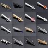 High-end Men's Tie Clip Jewelry Luxury Classic Matte Tie Bar Men Jewelry Simple Brushed Smooth High Quality Clasp Tie Pin Gifts