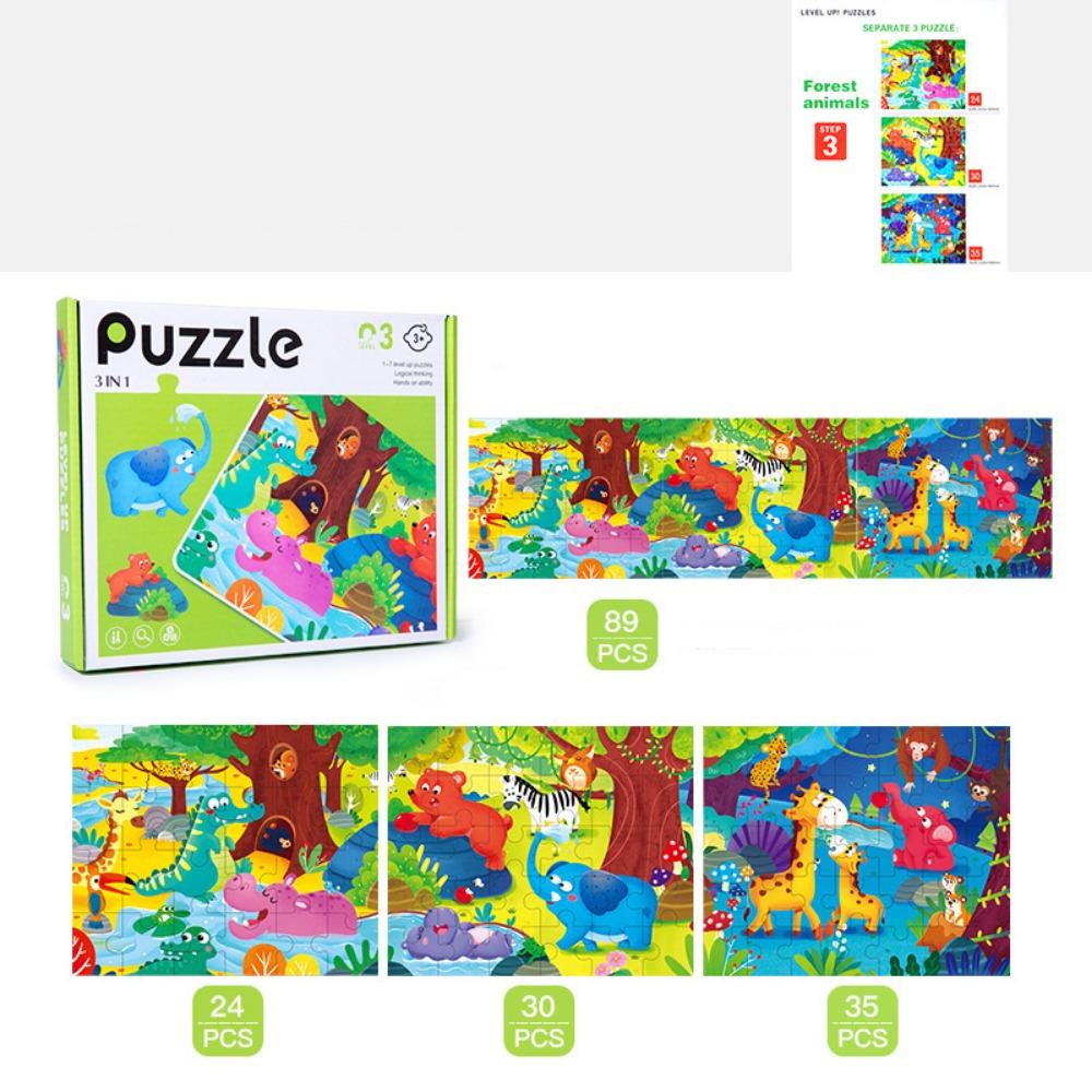 

Слон Мультяшна Тварина Пазл Панда Цифри Пазл Пазл Лісові Тварини Новосілля Style 3