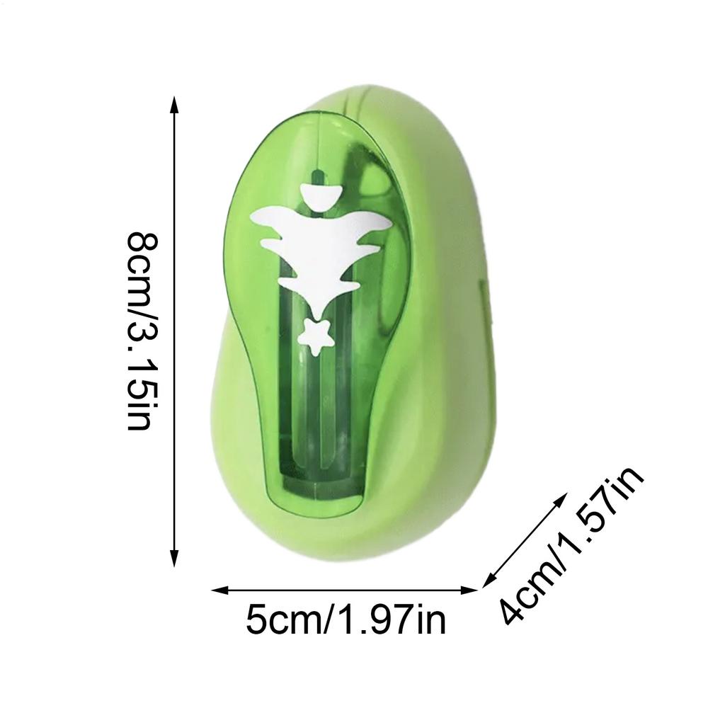 Manual Paper Punch Christmas Stamp Hole Punch Xmas Tree And Star Shaped Stamp Puncher Binder Scrapbook Stamps Hole Cutter
