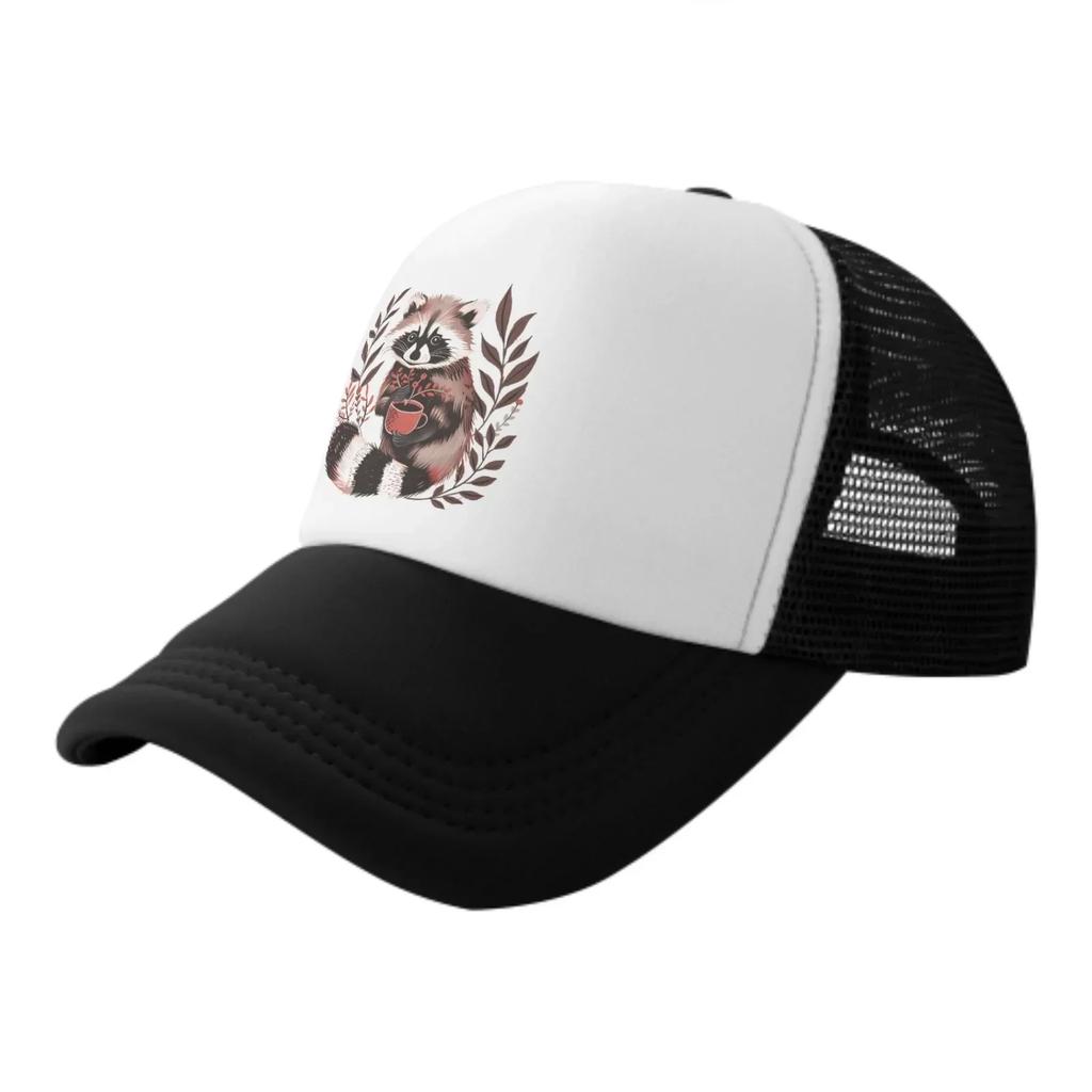 Raccoon New Summer Leisure Sports Daily Sun Hat Fishing Outdoor Activity Unisex Canvas Fashion Duck Tongue Cap