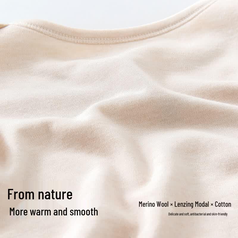 Minibala Unisex Kids Modal Wool Blend Long Sleeve Base Layer Top