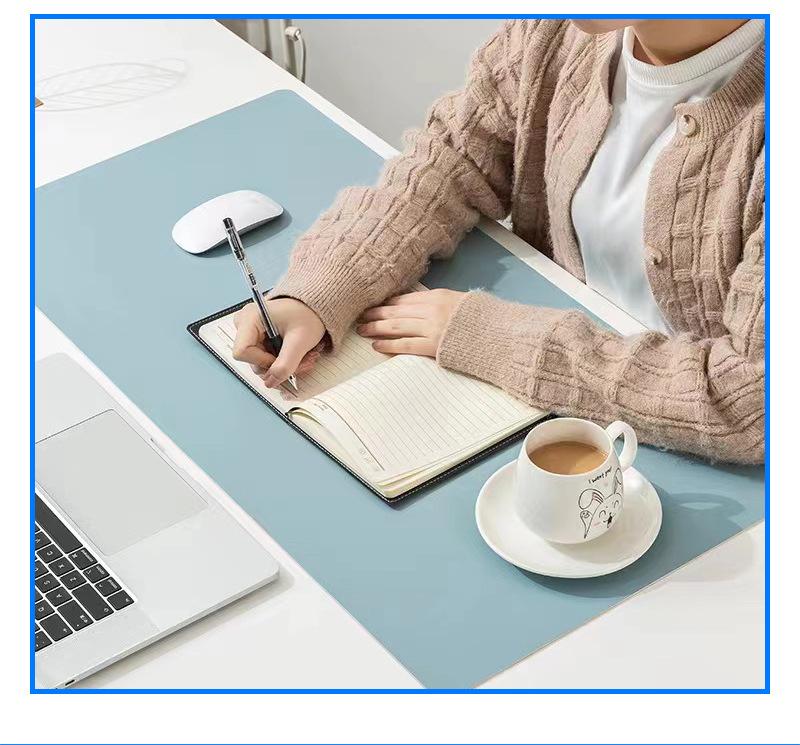 Leather Cartoon Mouse Pad with Logo Printing - Extra Large Double-Sided Desk Mat for Students