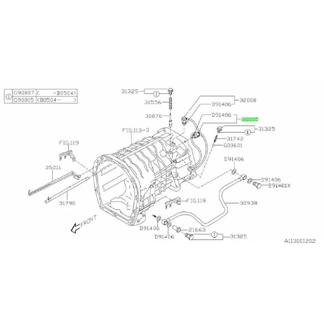 32005AA070 Automobile Parts Assy-Back Lamp Switch for Subaru Impreza STI