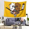 SHORESY Sudbury Bulldogs Logo Wandteppich Dekor Kunst Ästhetische Wandteppiche für Wohnzimmer Schlafzimmer Zuhause Wandtuch Wandbehang
