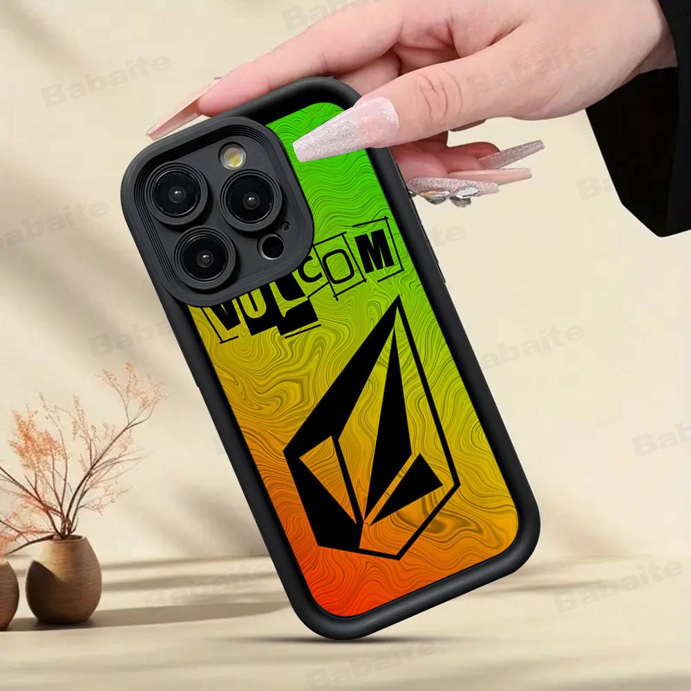 V-Volcom LOGO Fashion Phone Case For IPhone 17 16 15 14 13 12 11 Pro Max Anti Drop Soft Cover