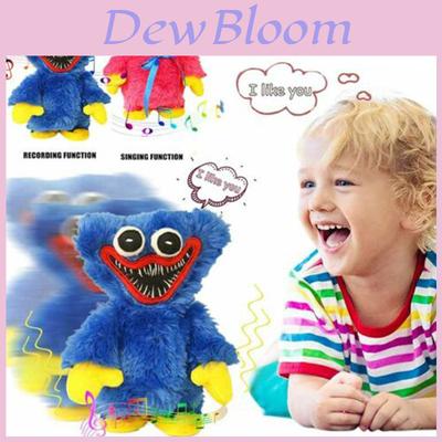 צעצוע קטיפה שר של פופי פלייטיים האגי וואגי לילדים, בובה רכה ואינטראקטיבית