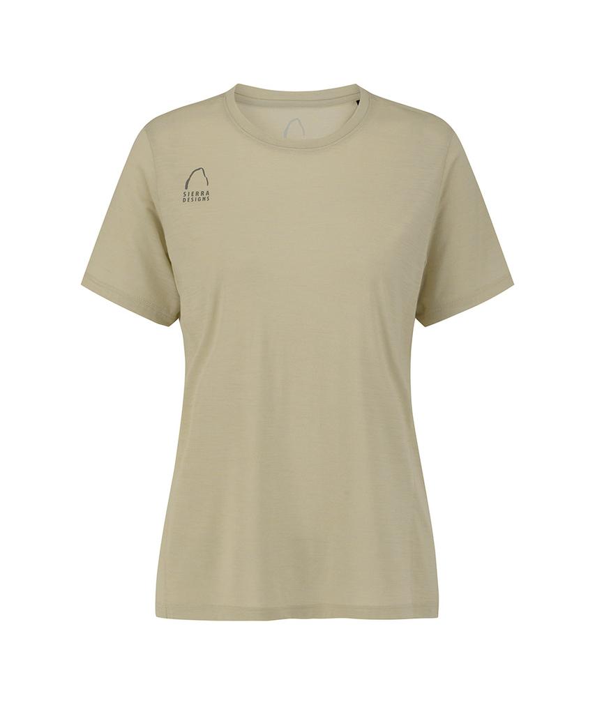 SIERRA DESIGNS W) Sierra Wool Short Sleeve Beige