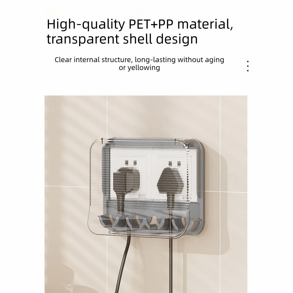 Clear Outlet Cover Self-Adhesive Socket Plate Guard Waterproof Socket Cover Bathroom Switch