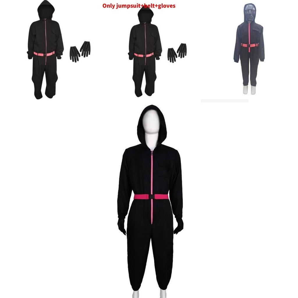 Παιδική Αποκριάτικη Στολή Δημοφιλούς Ταινίας Squid Game Με Ύφασμα Μείγματος Βαμβακιού Κοστούμι Cosplay