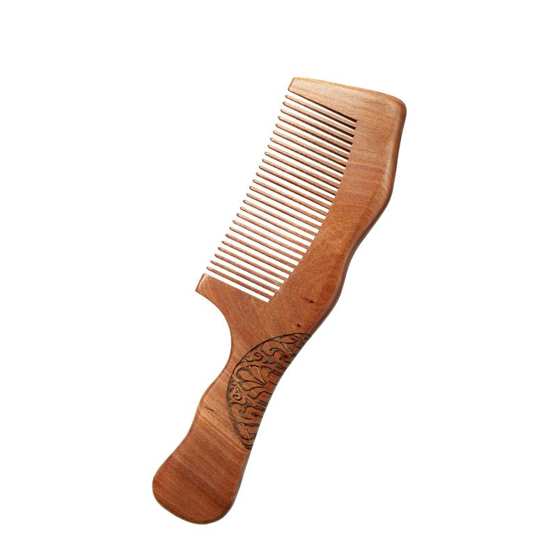 

Переносная расческа из натурального дерева, расческа для волос, тонкая зубная щетка, антистатическая парикмахерская, инструменты для массажа кожи головы, карманная расческа