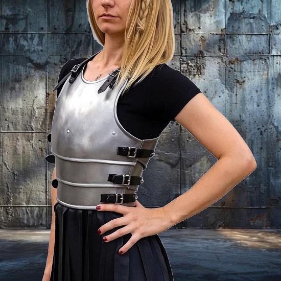Medieval Steel Breastplate for Women  Handmade Chest Armor Cuirass  Renaissance Fair  LARP Costume