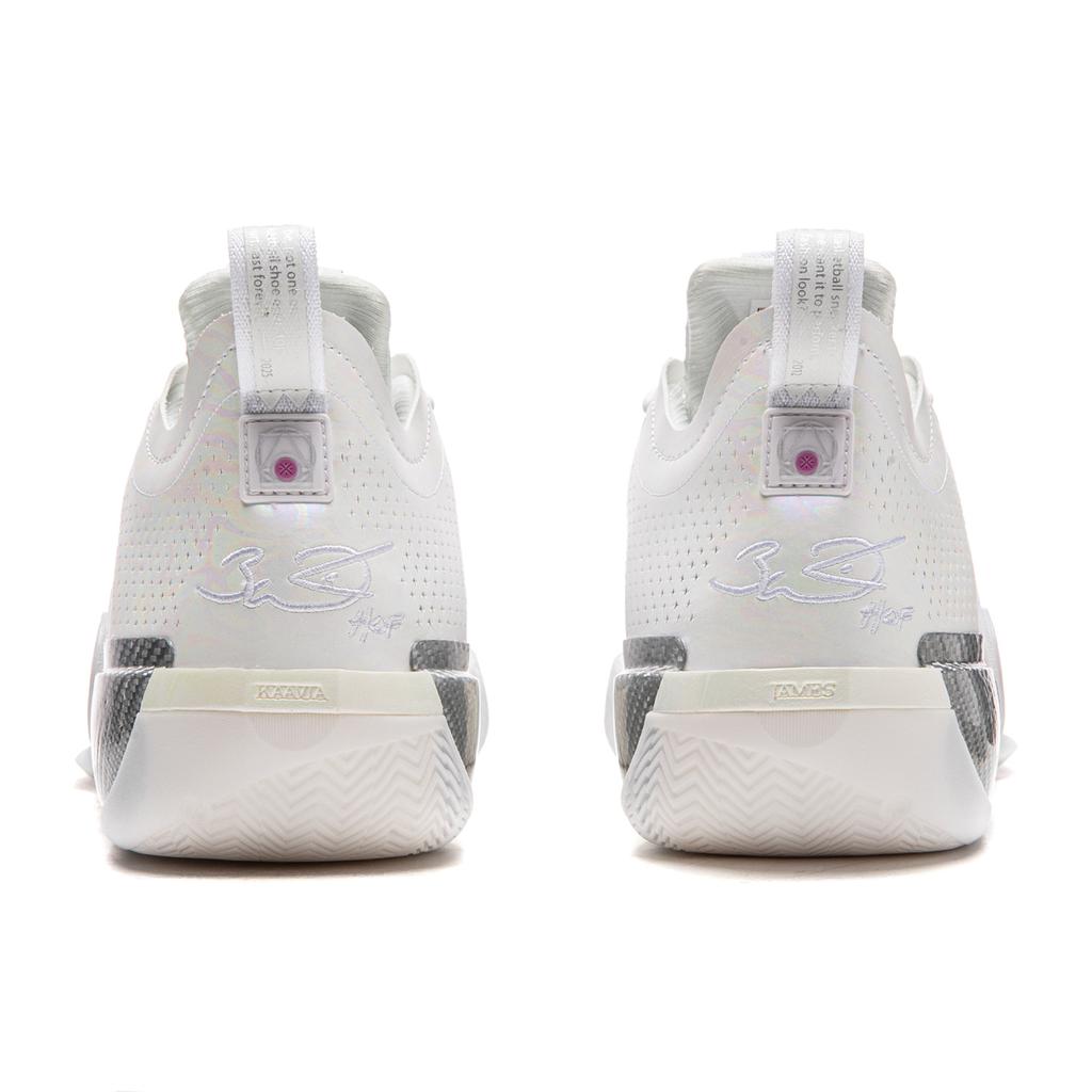 Li Ning WOW12 Basketballschuhe Herren Mittelhoch Standard Weiß ABAV013-21