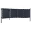 Portail de jardin - VIDAXL - Acier - 350x100 cm - Anthracite - Battant