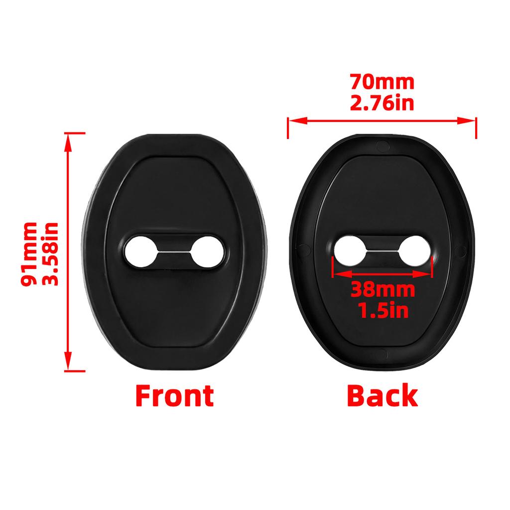 PINMOAP Silicone Car Door Lock Protective Cover Thickened Anti Collision Adhesive Car Door Lock Buffer Shock Absorber Cover Interior Mirrors 6