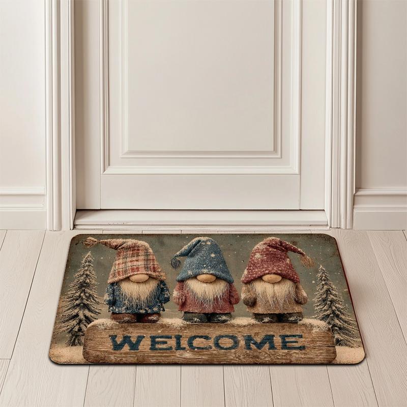 VIKAMA Cartoon Carpet Three Little Dwarfs Floor Mat Doormat Welcome Mat Soft Rug For Bedroom Carpet For Live Room Bathroom Mat