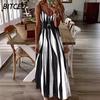 Fashion Summer Spring Sleeveless V-Neck Casual Dresses International Design