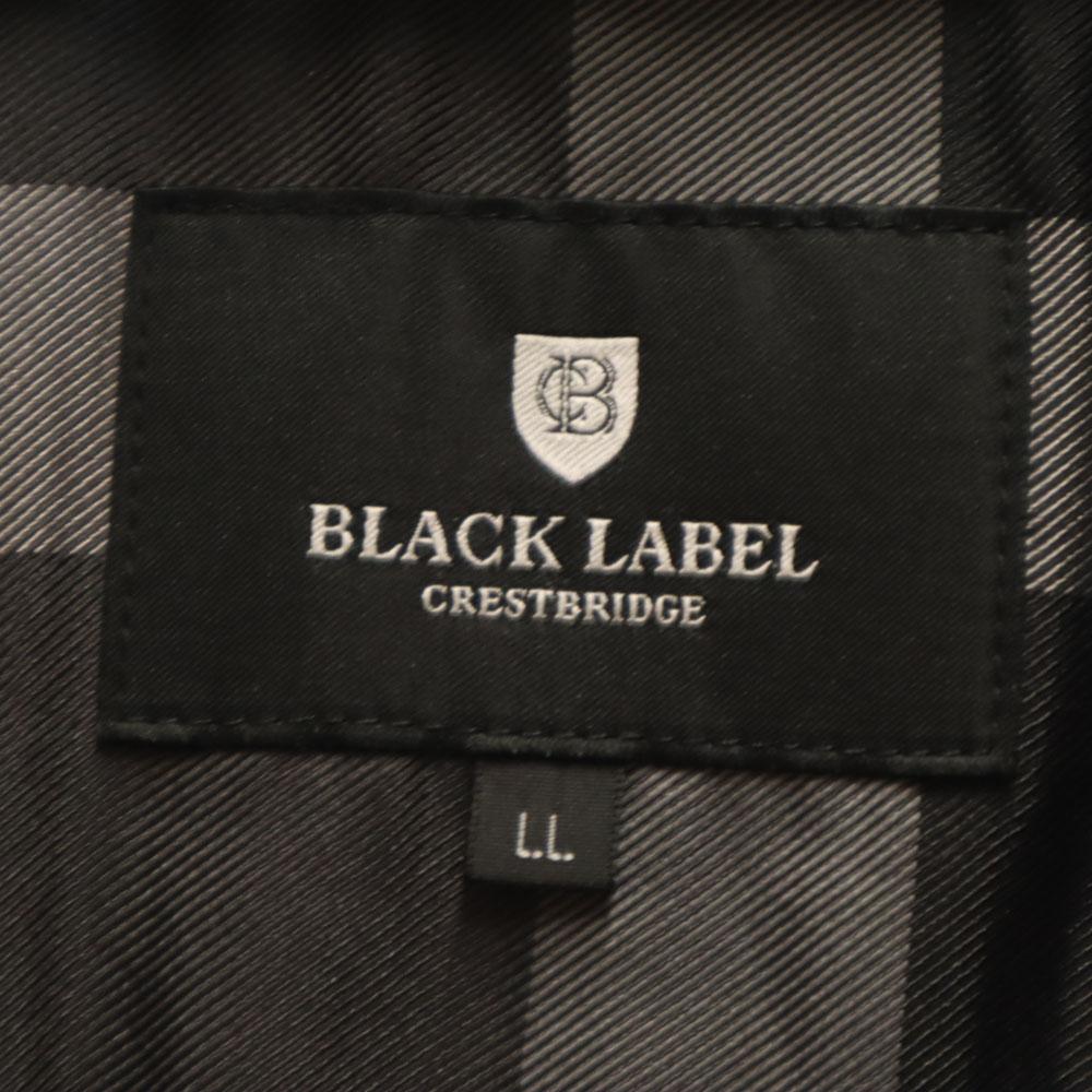 BLACK LABEL CRESTBRIDGE Padded switching Knit jacket LL Brown Women Used