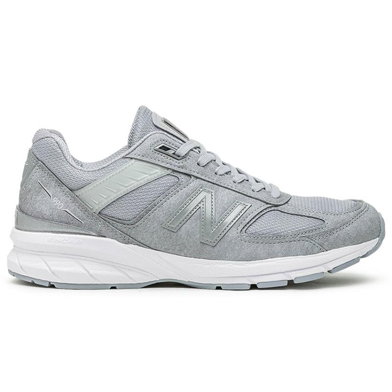 New Balance 990v5 Grey White Sneakers M990JS5