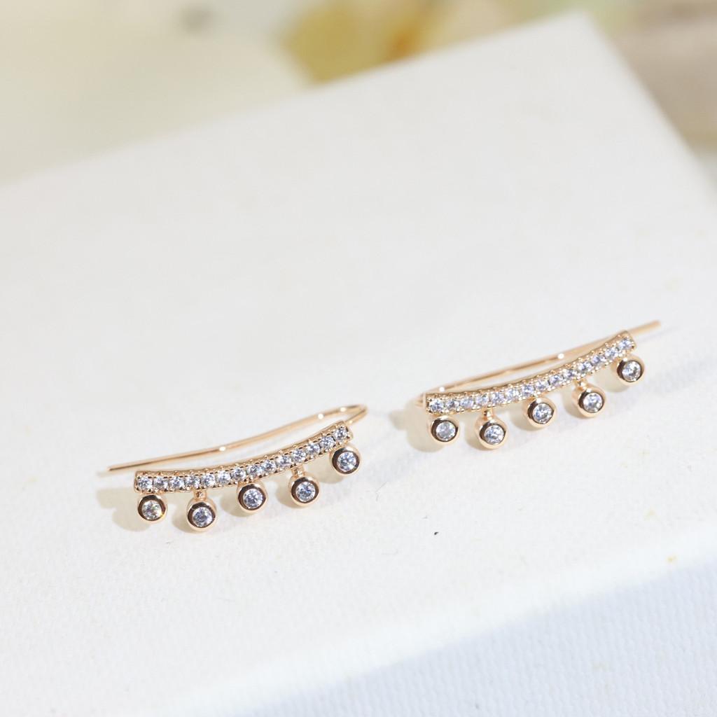 

Классические серьги-крестики, Цветные драгоценные камни, Неаллергенное гальваническое покрытие, Толстое золотое покрытие, Подарок на день рождения, Для повседневной носки, Бесплатная доставка розового золота