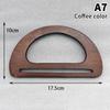 Non-toxic Natural Wood Arch Bag Handle Durable Replacement for DIY Knit Crochet Handbag Craft Making Projects