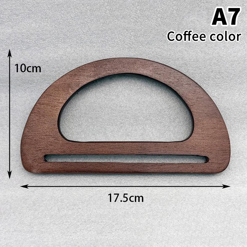 Non-toxic Natural Wood Arch Bag Handle Durable Replacement for DIY Knit Crochet Handbag Craft Making Projects