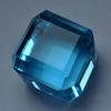 Lab-Created Cube Cut BLUE Aquamarine 51.39 Ct Loose Gemstone CERTIFIED Huge Size