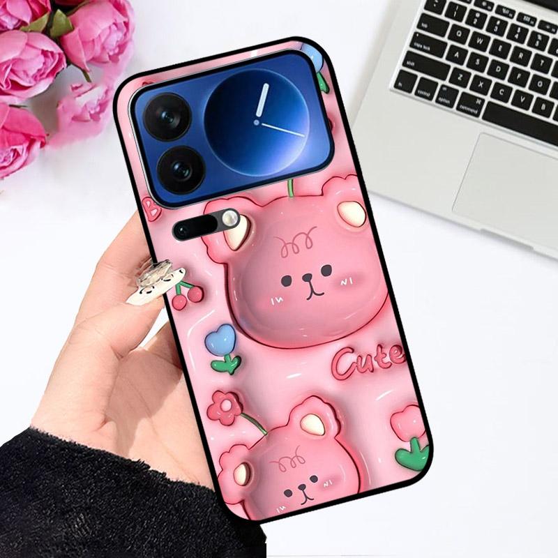 Silikonhülle für Xiaomi 17Pro/17 Pro Max Stoßfeste Handy-Rückseite Niedliche Bemalte Fundas für Xiaomi17 Pro Max Weiche TPU-Schale