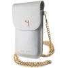 Hello Kitty Torebka Hkowbpghdlms Srebrny/Silver Leather Metal Logo Chain