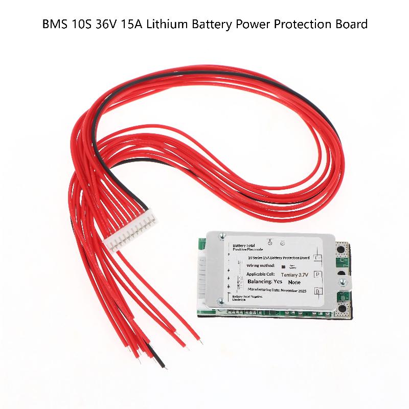 10S 36V 15A 18650 Lithium-Batterie Leistungs-Schutzplatine Separate Anschlüsse PCB-Modul Für Elektrofahrräder Fahrzeugbatterieschutz