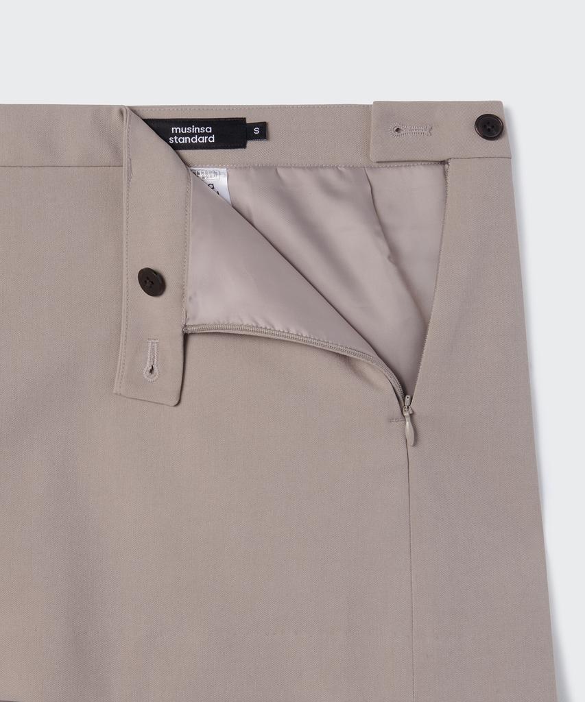 Musinsa Standard Woman Women'S Low-Rise Mini Skirt [Light Beige]