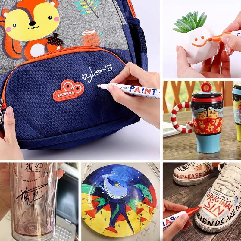 Pix pentru repararea zgârieturilor mașinii Pix pentru vopsea pentru retușare automată Dispozitiv de îndepărtare a umplerii Marcator de vopsea pentru anvelope pentru vehicule Kit clar pentru stilul mașinii Îngrijire repararea zgârieturilor