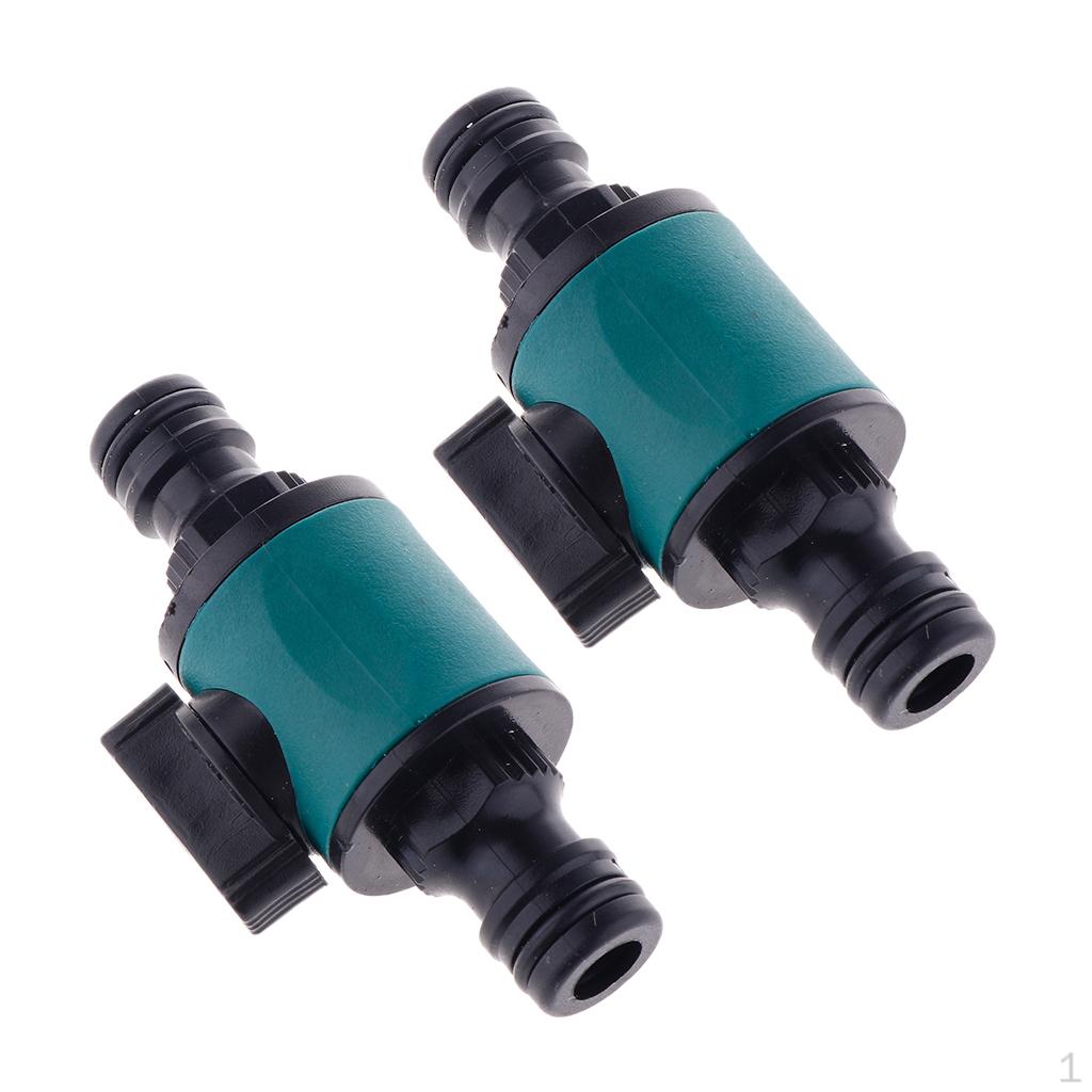 2pcs ADAPTER VALVE SHUT OFF HOSE CONNECTOR SPLIT