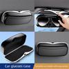 Multifunction Car Glasses Box Portable Car Sunglasses Holder Car Driving Glasses Holder Eyeglass Case Sun Visor Glasses Storage