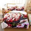 3D Anime Kawaii Nakiri Ayame Printed Bed Set Duvet Cover Pillowcase Bedding Set Bed Linen Sheet Quilt Cover Full Queen King Size