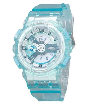 G-Shock Analog Digital Virtual Worlds Translucent Light Blue Multicolor Dial Quartz GMA-S110VW-2A 200M Women's Watch