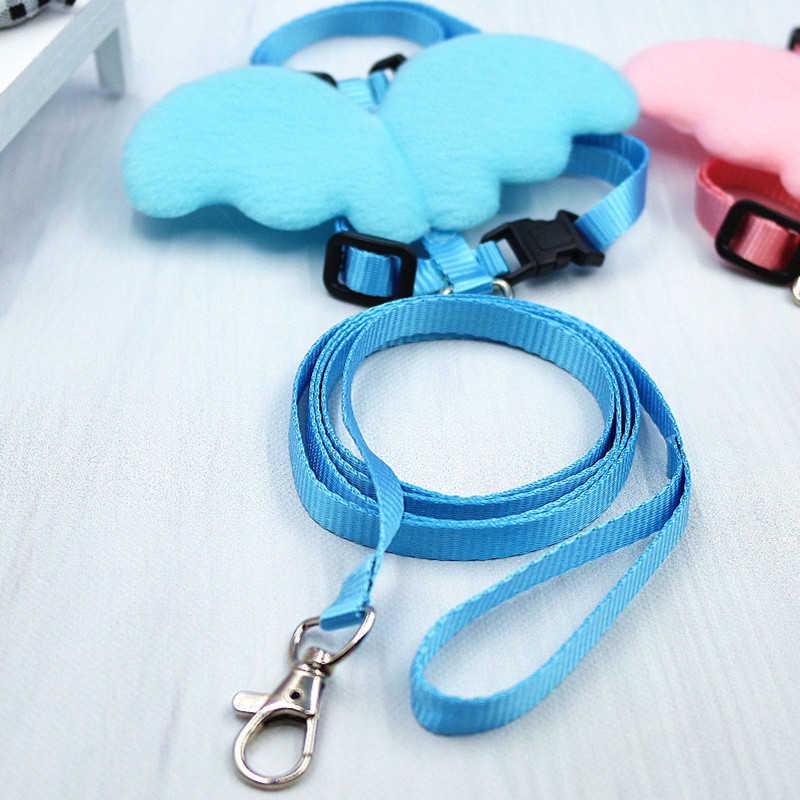 Kleines Hundegeschirr, Nylonleine, Engelsflügel, Welpenleinen, ausbruchsicheres Geschirr