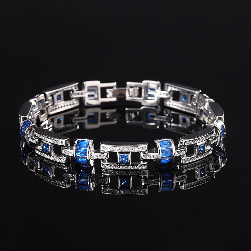 

Осенне-зимний браслет легкий роскошный квадратный рубиновый перегородчатый женский браслет премиум-класса универсальные украшения