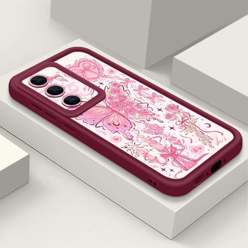 Colorful Butterfly Print Case For Samsung A57 A37 A27 A17 S26 Ultra S25 FE A56 A36 A26 A16 A55 A35 A25 A54 5G S21 S22 S23 S24 Plus Shockproof Cover