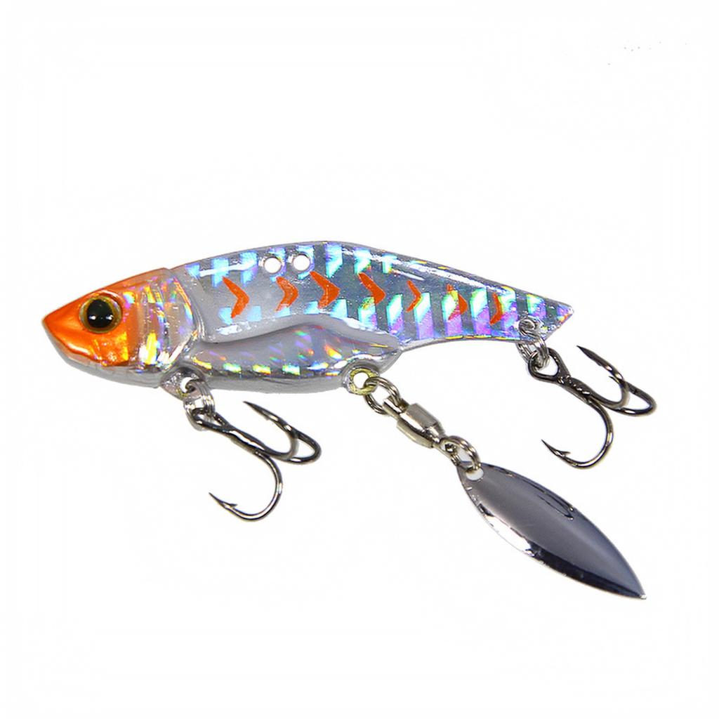 Rotating Fishing with Grooved Treble Hook for and Topmouth Culter, Artificial