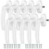 Kotarbau® Window Handle For Balcony Doors And Windows White Spindle 35 Mm Set Of 10