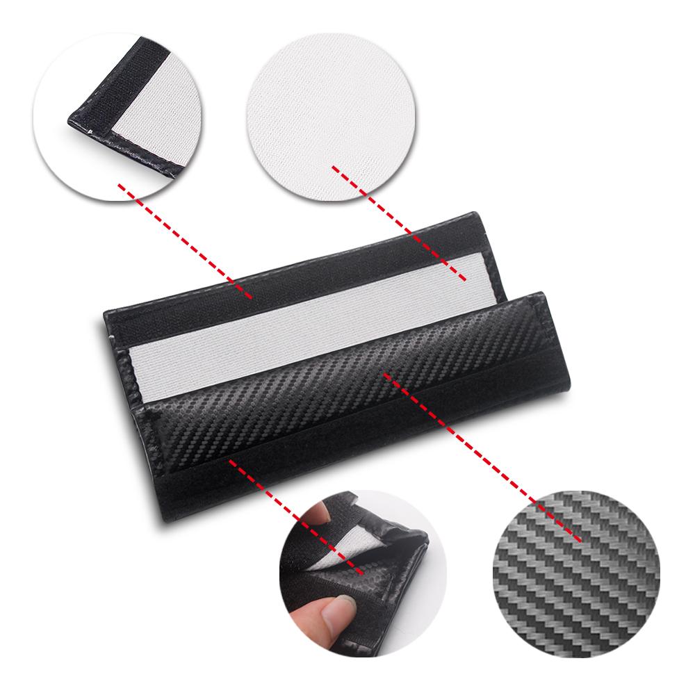 For Ford F MK42Pcs PU Leather Car Seat Belts Cover Universal Auto Interior Decor Shoulder Protection For Ford Focus mk2 mk3 Fiesta mk7 Ranger