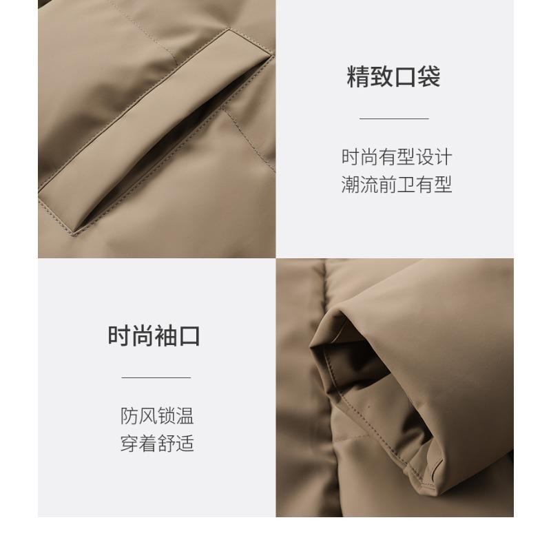 Парная короткая одежда для мужчин и женщин, зима 2025, утолщенная и теплая, молодежные куртки-пуховики, куртки, модная хлопковая одежда