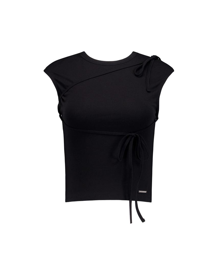ROCKCAKE Side String Sleeveless - Black