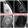Dörrhögtalare / A-stolshorn Ljudram Cover Trim För Toyota Highlander / Kluger - 2025 Rostfritt Stål Tillbehör