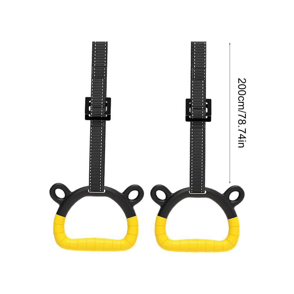 Fitness nylon Gymnastics Rings Non-Slip Fitness Home Gym Equipment Strength Training Gymnastics Equipment Full Body Workout