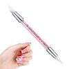 Professional D ual Tipped Silicone Nail Brush Set Rhinestone Carving Polishing Pen Manicure N ail Art Tools For Salon Home DIY