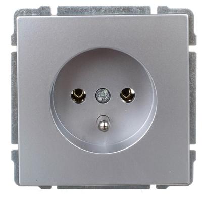 Kos66 Single Socket Z/U Aluminum 664034